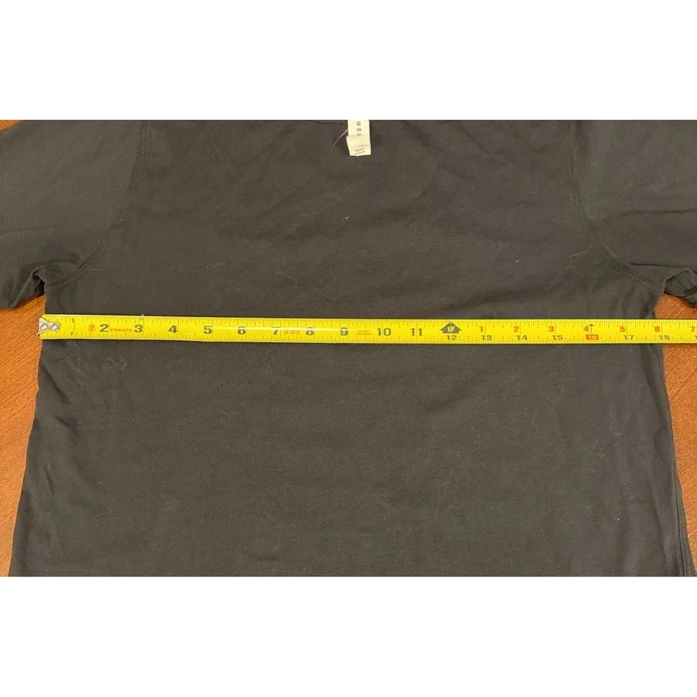 Lululemon Women's Black Pima Cotton Crew Neck Short Sleeve T-Shirt Size 0